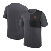 USC Trojans Men's Nike Charcoal SC Interlock Dri-FIT Coach UV Top